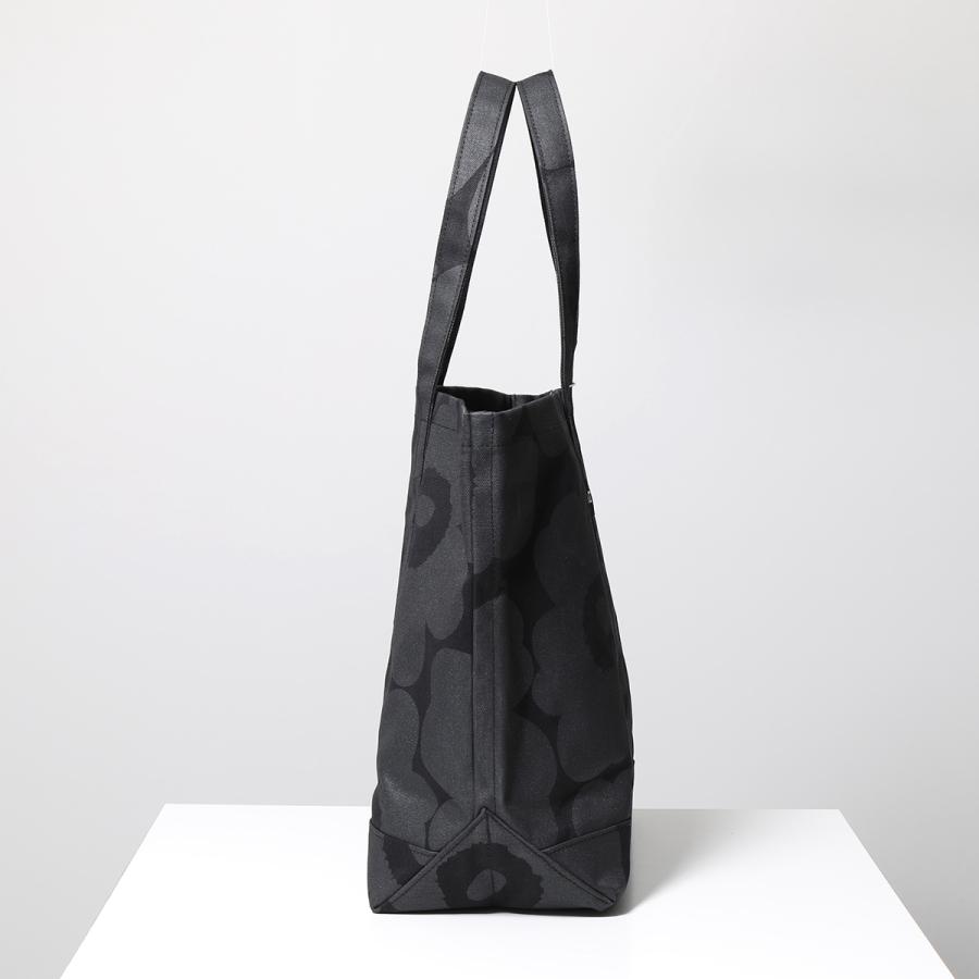 【未使用】 marimekko マリメッコ レザー ブラック キャンバス マリメッコ marimekko リュックサック デイパック キャンバス レザー