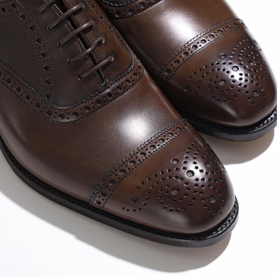 JOSEPH CHEANEY ジョセフチーニー レザーシューズ WILFRED ウィルフレッド メンズ レザーソール カーフ セミブローグ Fワイズ 靴 BURNISHED MOCHA｜s-musee｜06