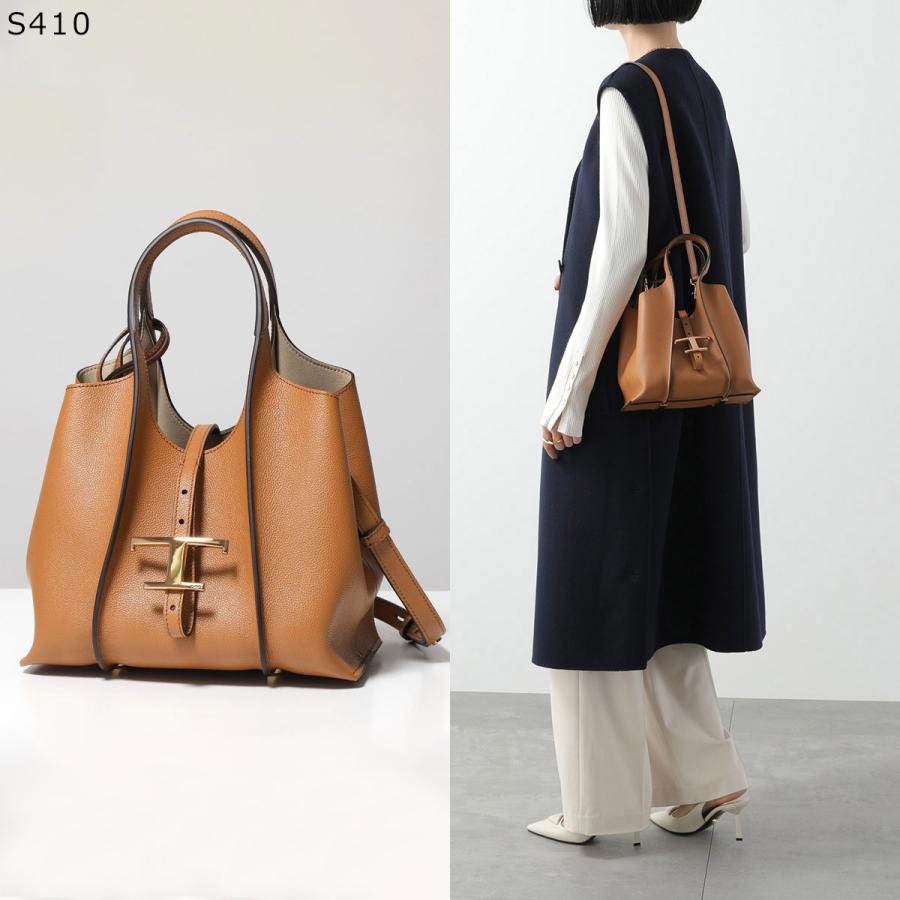 美品【トッズ】T タイムレス ミニ　ハンマードレザー　2way　ハンドバッグ TOD'S（トッズ） TODS ハンドバッグ T TIMELESS Tタイムレス