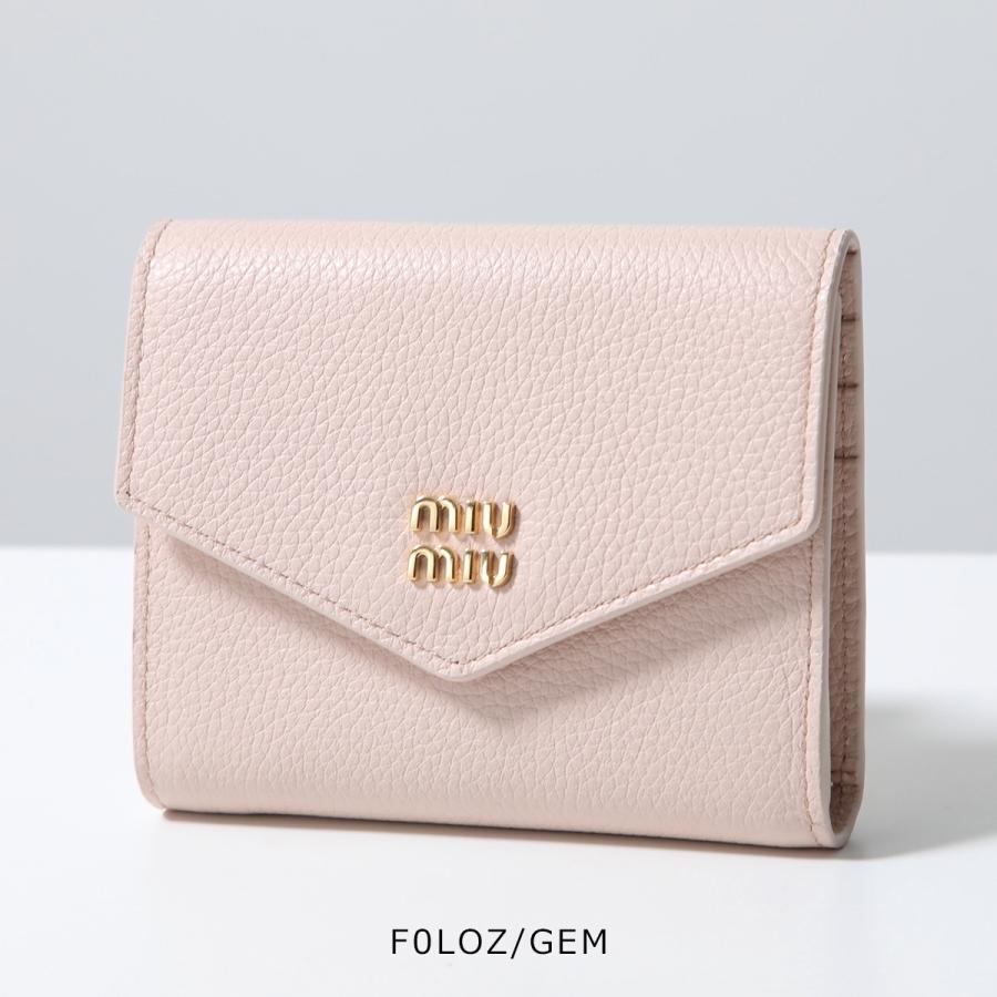 miu miu（ミュウミュウ） 二つ折り財布 5MH040 2DT7 レディース レザー
