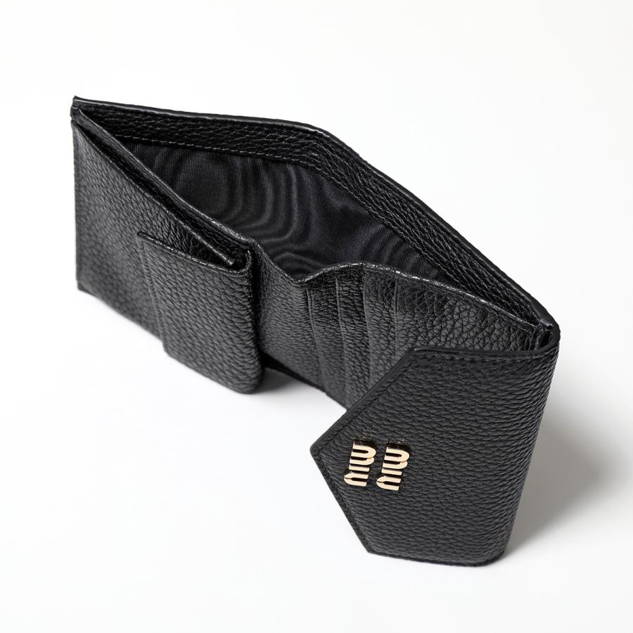 miu miu（ミュウミュウ） 二つ折り財布 5MH040 2DT7 レディース レザー