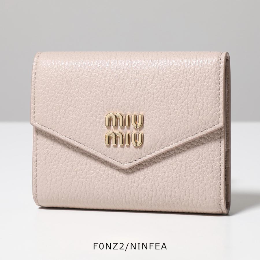 miu miu（ミュウミュウ） 二つ折り財布 5MH040 2DT7 レディース レザー