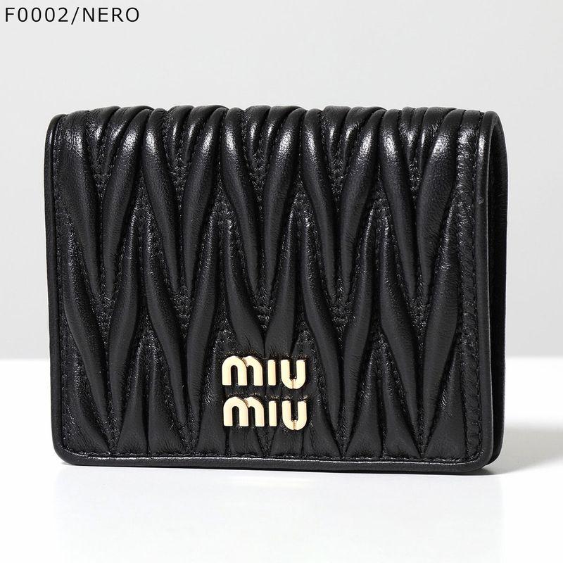 miu miu（ミュウミュウ） 二つ折り財布 5MV204 2FPP AFPP レディース