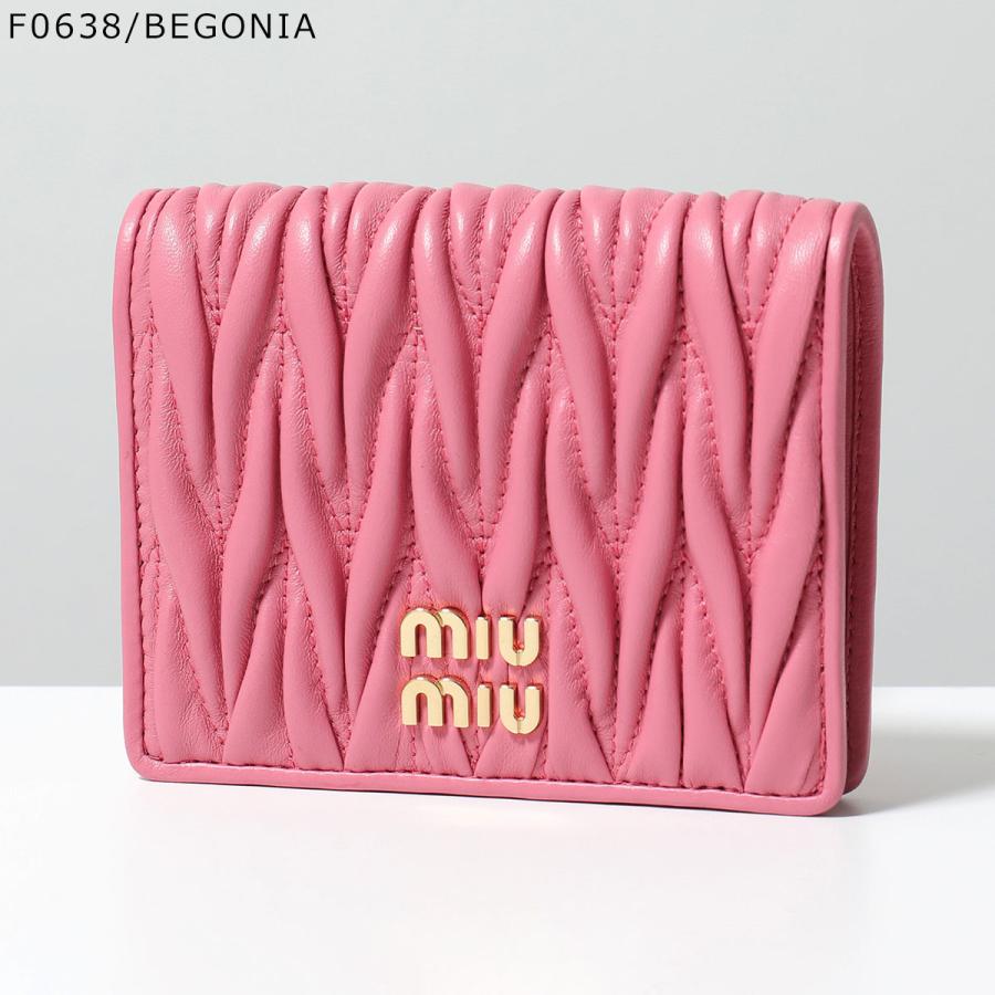 miu miu（ミュウミュウ） 二つ折り財布 5MV204 2FPP AFPP レディース