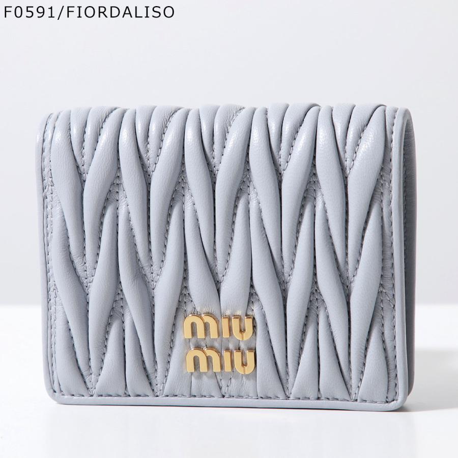 miu miu（ミュウミュウ） 二つ折り財布 5MV204 2FPP AFPP レディース