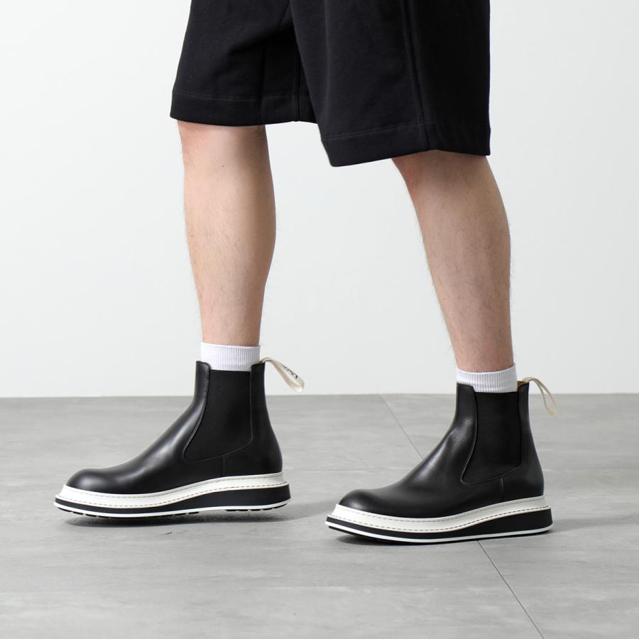 LOEWE ロエベ チェルシーブーツ CHELSEA BOOT MSX メンズ レザー サイドゴア ショートブーツ ロゴタブ 靴  /BLACK