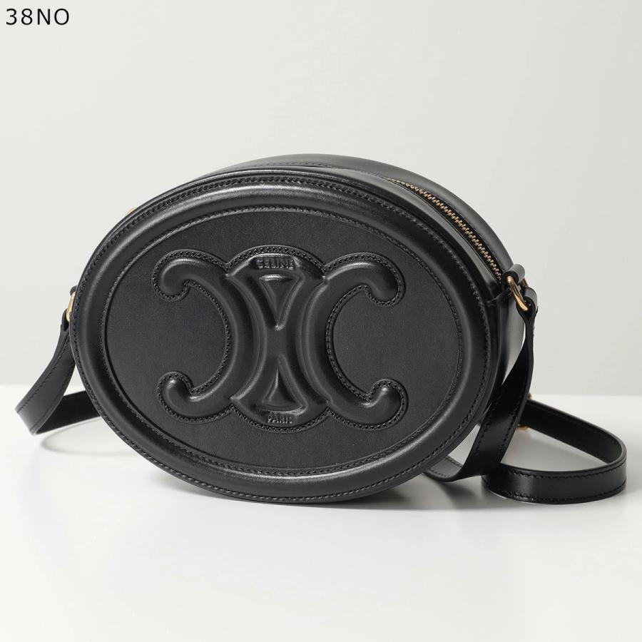 じよんCELINEセリーヌ ショルダーバッグ ブラック 丸型 CELINE（セリーヌ） ショルダーバッグ Oval Bag 198603DXC.38NO 04LU