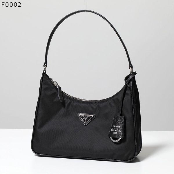 美品 PRADA ブラックレザーハンドバッグ Prada レザー ハンドバッグ | ブラック | FARFETCH JP