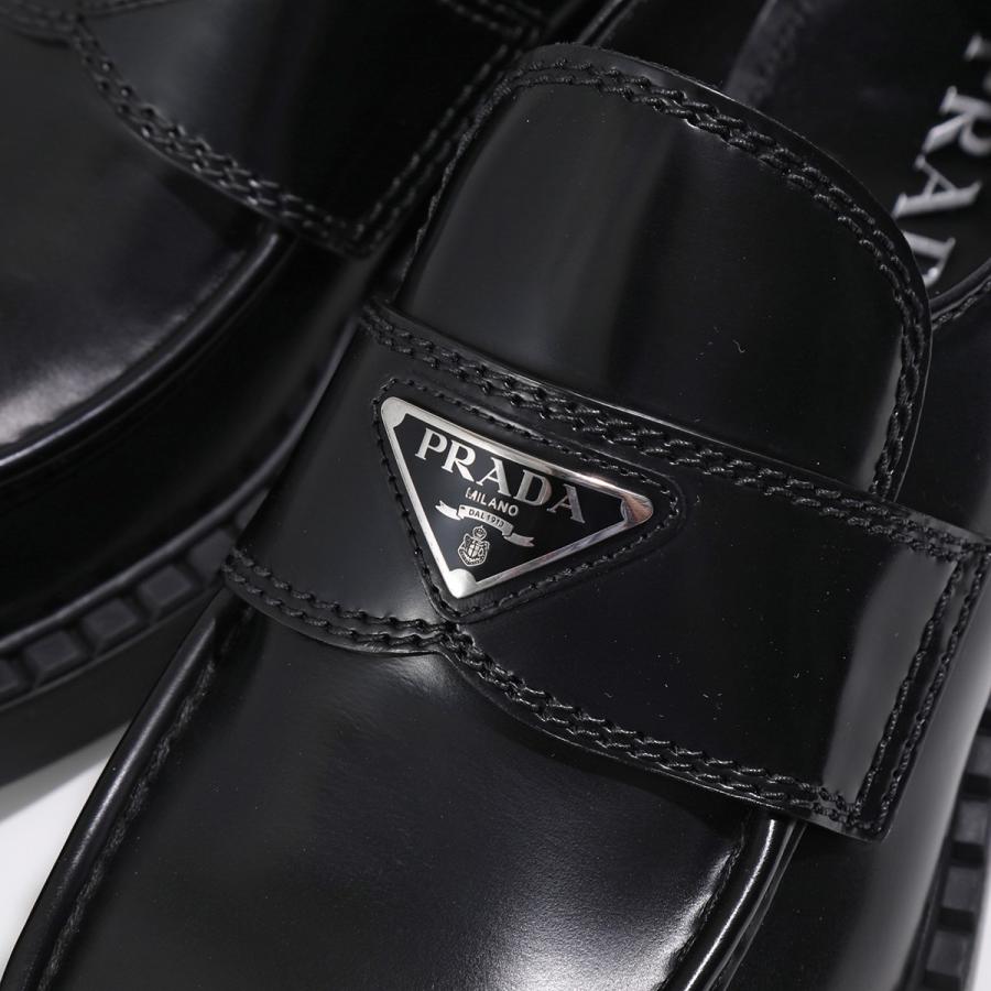 PRADA プラダ ローファー 2DE127 055 F0002 メンズ チョコレート PRADA プラダ ローファー 2DE127 055 F0002 メンズ チョコレート