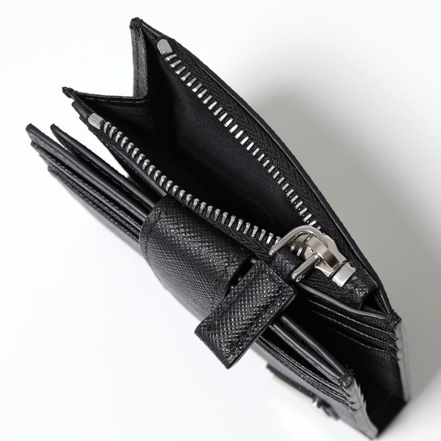 PRADA（プラダ） 二つ折り財布 2MC066 QHH F0002 メンズ レザー ミニ