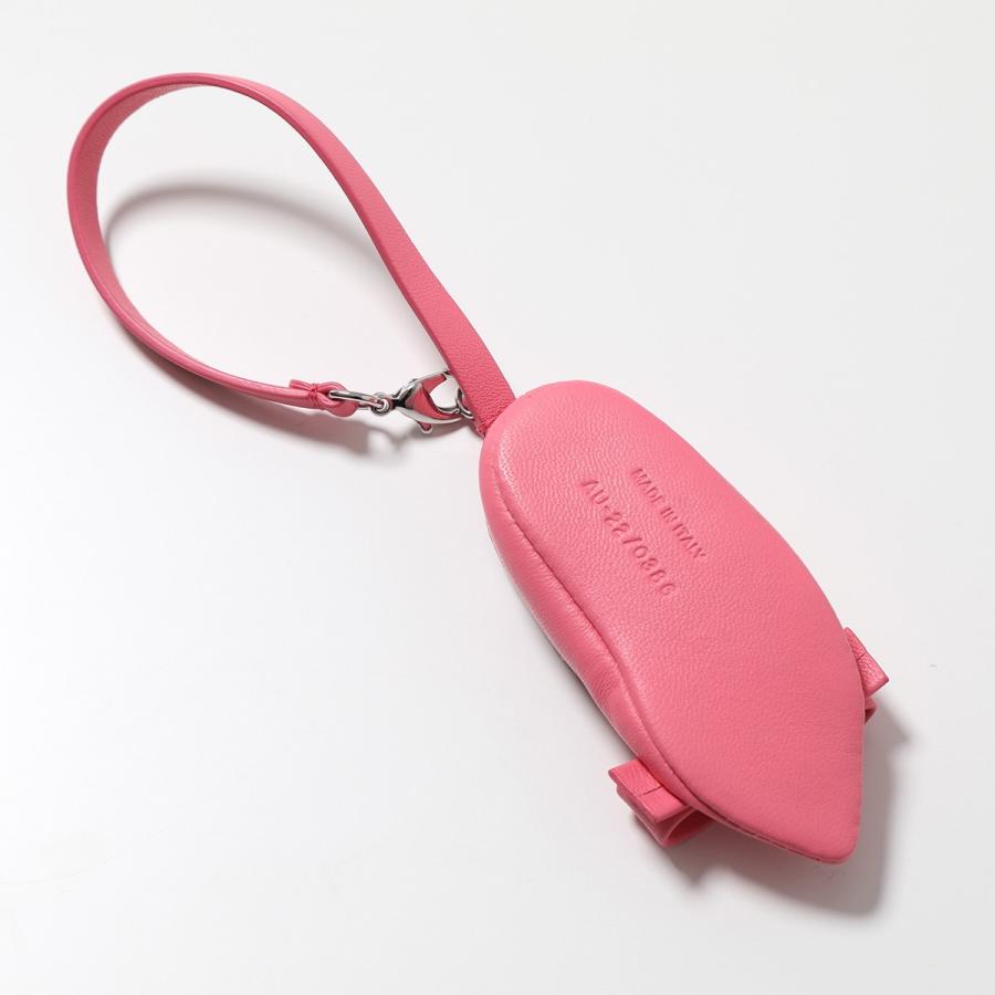 フェラガモ ヴァラ キーホルダー バッグチャーム ピンク パンプス型　黒　レザー FERRAGAMO フェラガモ バッグチャーム 22 0386 レディース