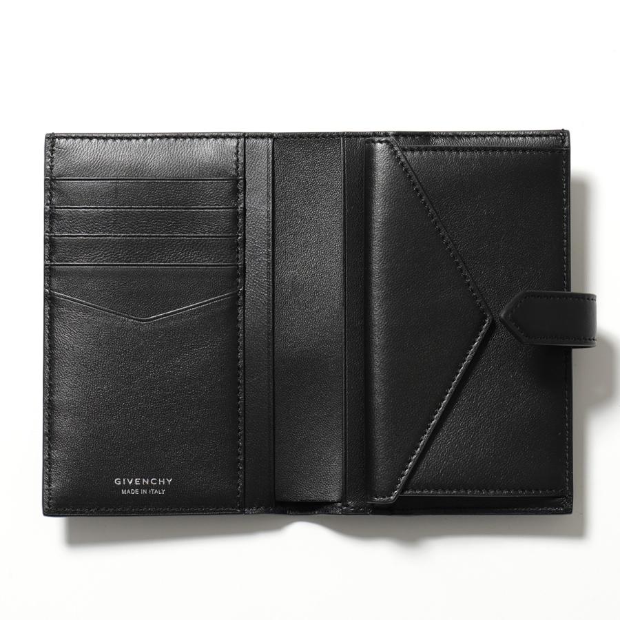 極美品✨GIVENCHY 4G レザー Gカット ウォレット 二つ折り ブラック GIVENCHY（ジバンシィ） 二つ折り財布 G-CUT MEDIUM WALLET BB60K8B1J5
