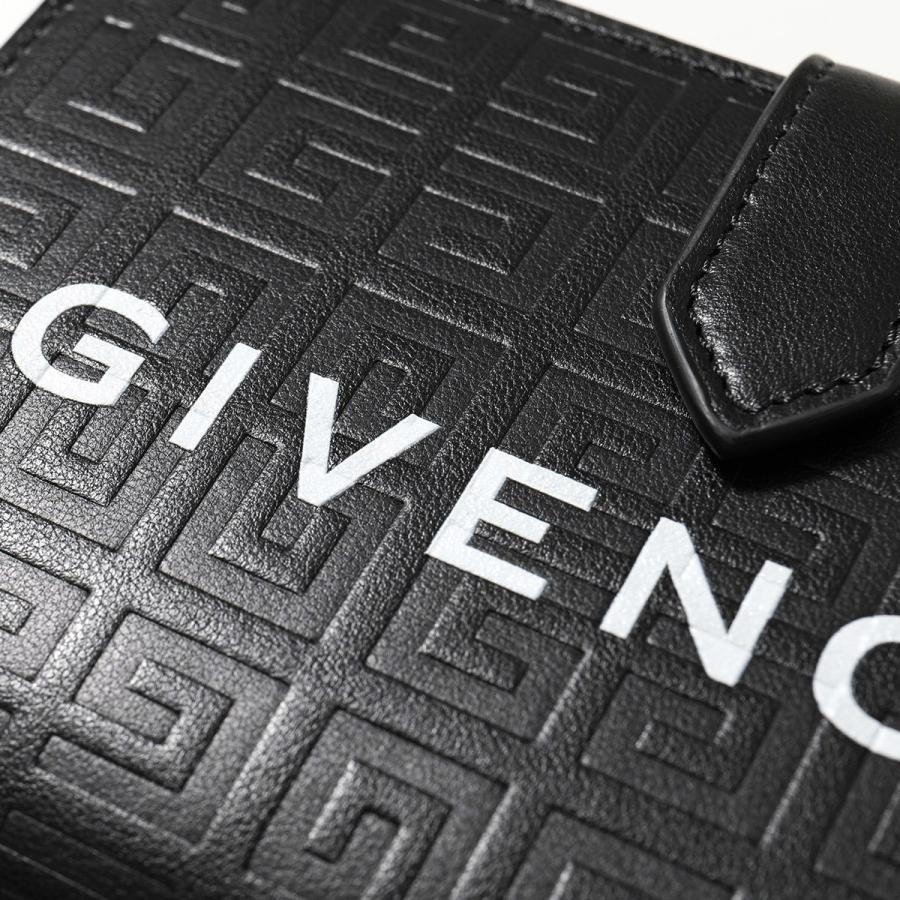 極美品✨GIVENCHY 4G レザー Gカット ウォレット 二つ折り ブラック GIVENCHY（ジバンシィ） 二つ折り財布 G-CUT MEDIUM WALLET BB60K8B1J5