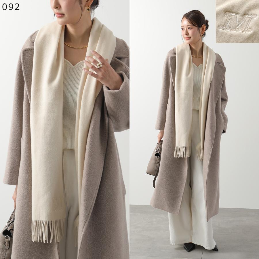 Max Maraマックスマーラ アイボリー ファー マフラー サテンリボン Max Mara（マックスマーラ） マフラー WSDALIA ダリア レディース