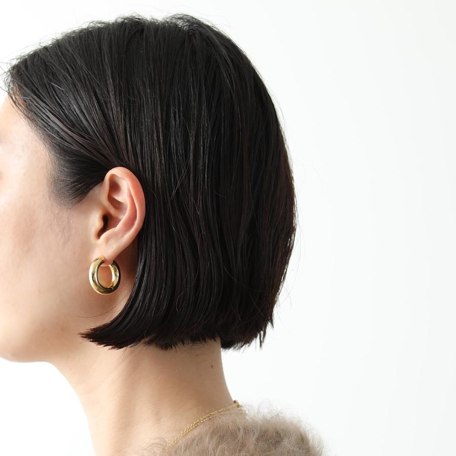 TOMWOOD トムウッド ピアス Chunky Hoops Medium Gold チャンフープ