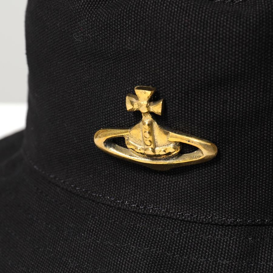 お得な特別割引価格 Vivienne Westwood ヴィヴィアンウエストウッド バケットハット Fisher Bucket Hat メンズ メタルオーブ ロゴ 帽子 N401 Black Www Ampselectric Com