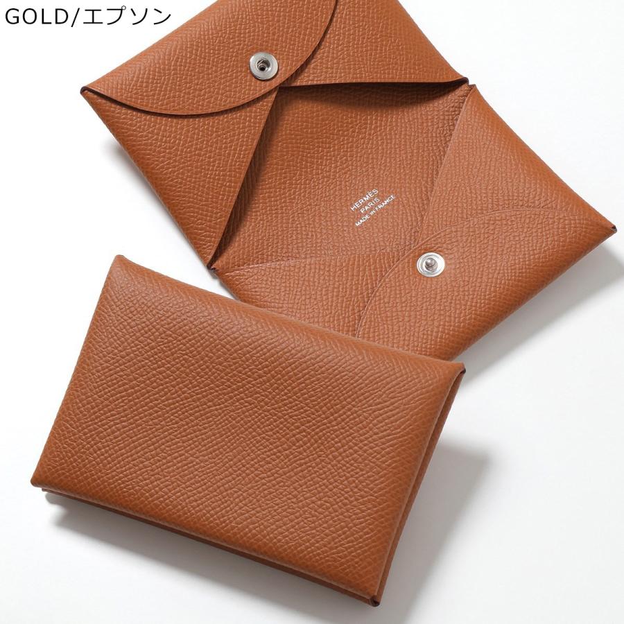 HERMES エルメス カードケース CALVI カルヴィ エプソン シェーブル 