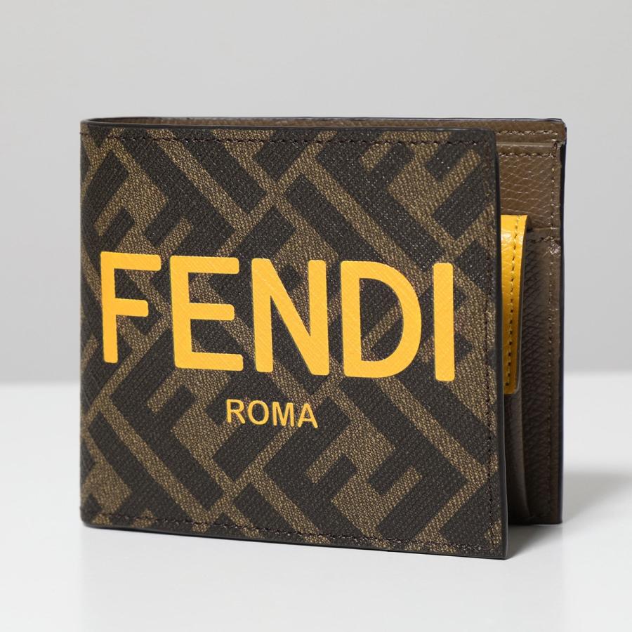FENDI フェンディ 二つ折り財布 7M0339 AJJ8 メンズ コーテッド FENDI フェンディ 二つ折り財布 7M0339 AJJ8 メンズ コーテッド