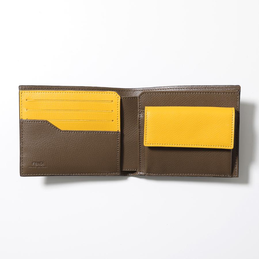 FENDI フェンディ 二つ折り財布 7M0339 AJJ8 メンズ コーテッド FENDI フェンディ 二つ折り財布 7M0339 AJJ8 メンズ コーテッド