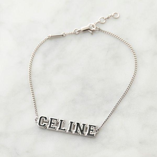 CELINE セリーヌ ユニヴェルシテ ブレスレット DU6SSE.NS メンズ ロゴ チェーン スターリングシルバー アクセサリー  BLACK/SILVER :  : インポートセレクト musee   通販   Yahoo!ショッピング