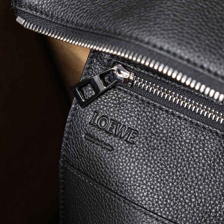 高価値セリー ロエベ LOEWE バッグ メンズ BUCKLE HORIZONTAL TOTE ANAGRAM トートバッグ ANTHRACITE BLACK B692K96X02-0063-1268 markdown ロエベ バックルジッパー トート アンスラサイト