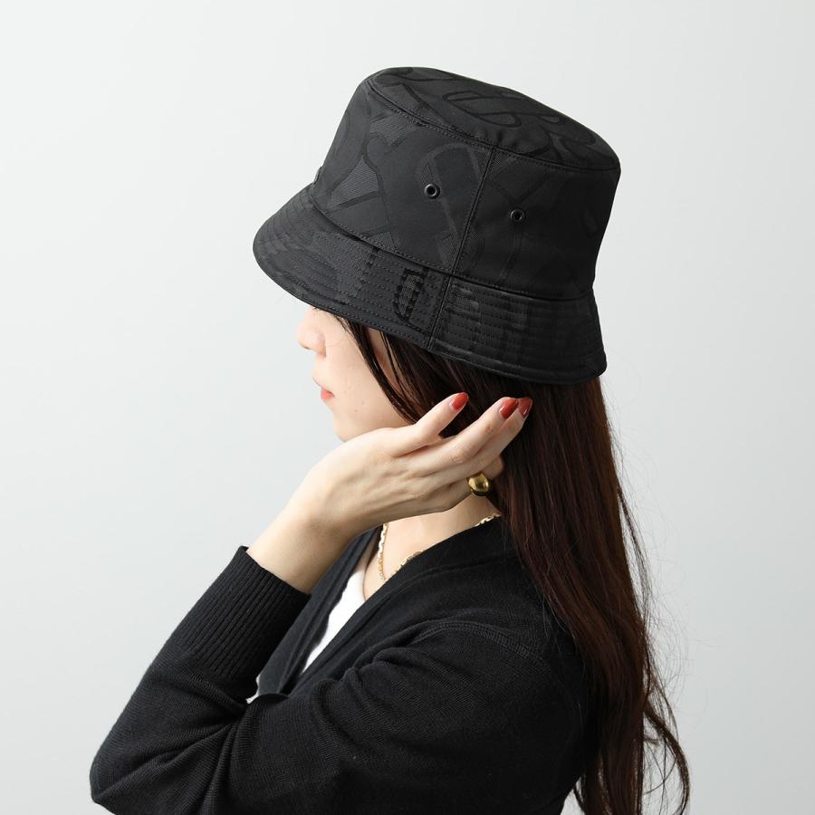 バケットハットバーバリーTBモノグラムブラック