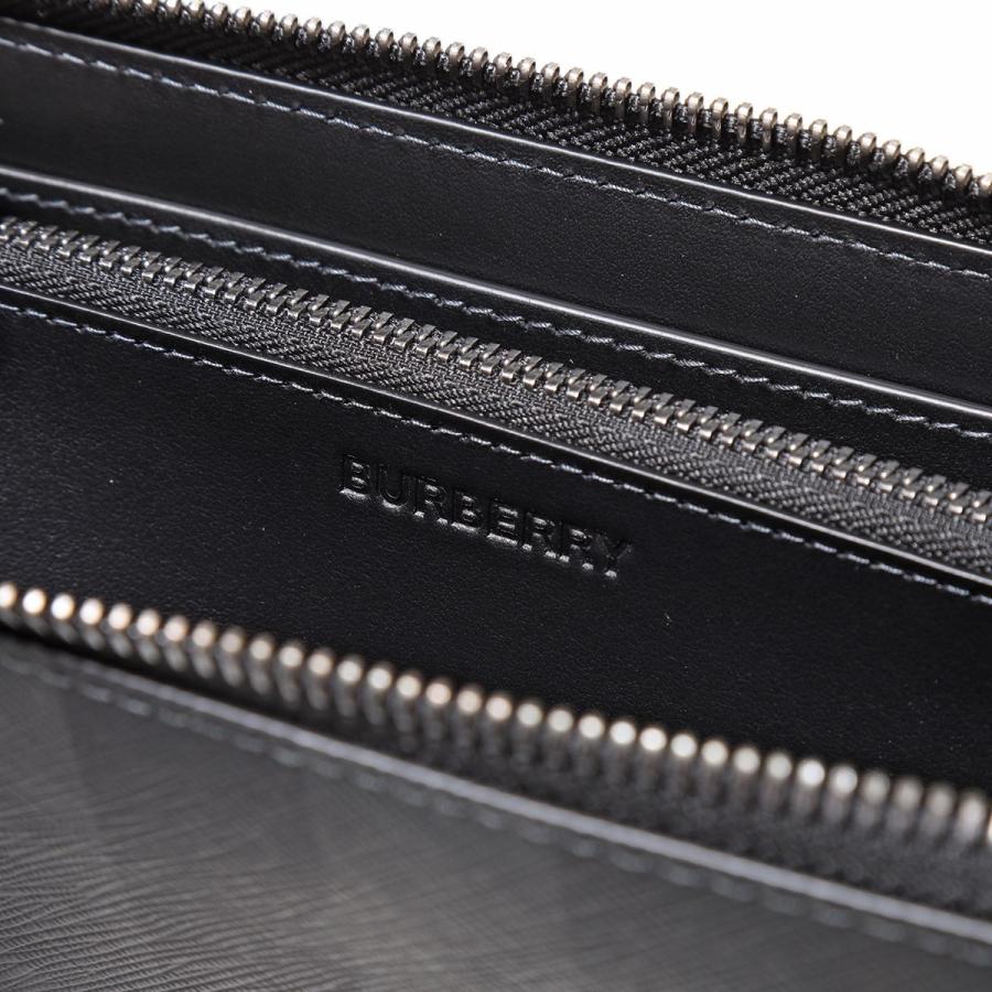 【クーポン】 BURBERRY バーバリー ラウンドファスナー長財布 LG ZIG BRT 8064586 メンズ 小銭入れあり チェック柄 ロゴ A1208 CHARCOAL 【UO8850091564】(31926円)