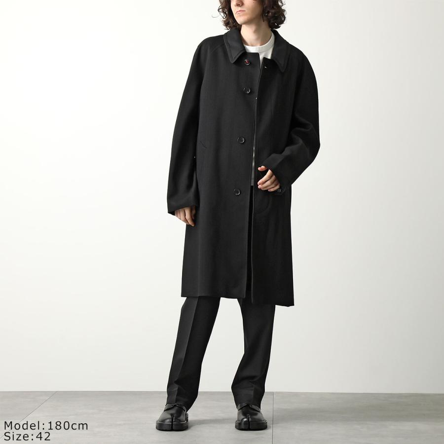 マルジェラMargiela ステンカラーコート シングルトレンチコート 黒