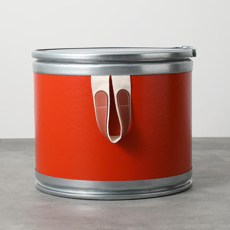 人気定番 エルメス スモールサイズ オレンジ 馬具缶 BOX SADDLE サドル