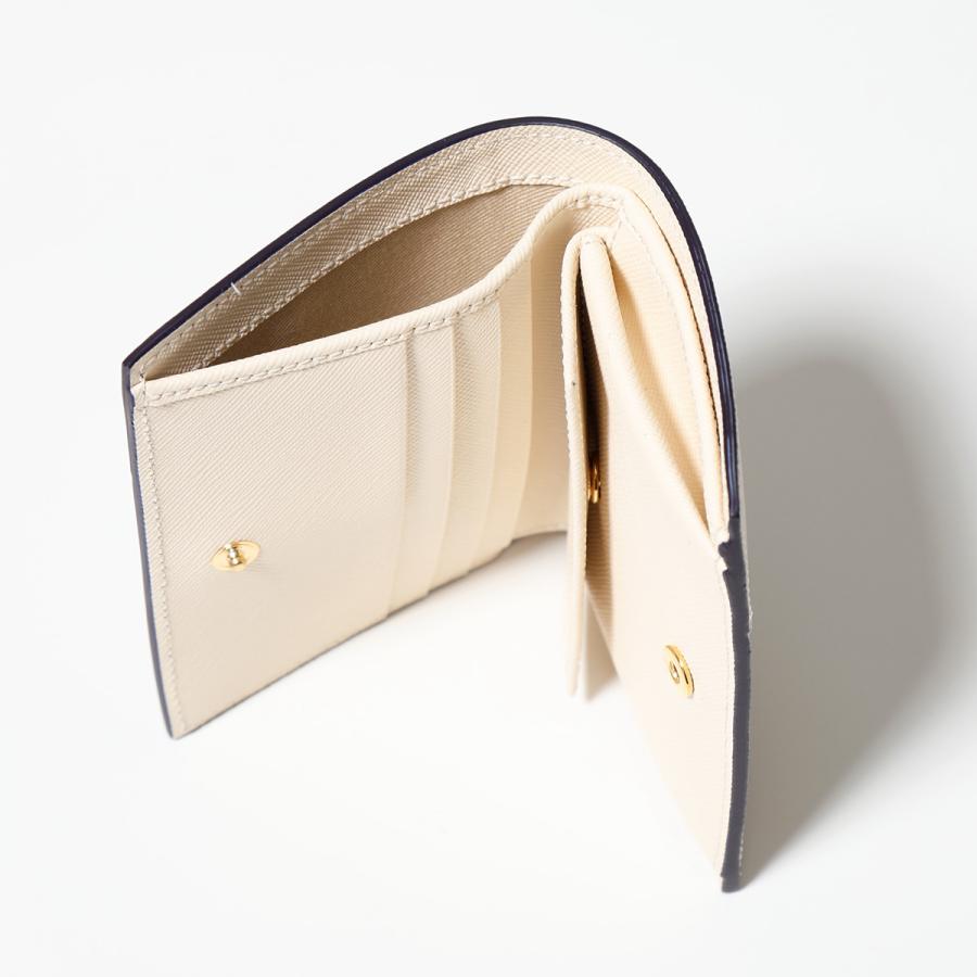 ★超美品！MARNI ホワイト 二つ折り財布展示品 MARNI（マルニ） 二つ折り財布 PFMOQ14U26 LV520 レディース