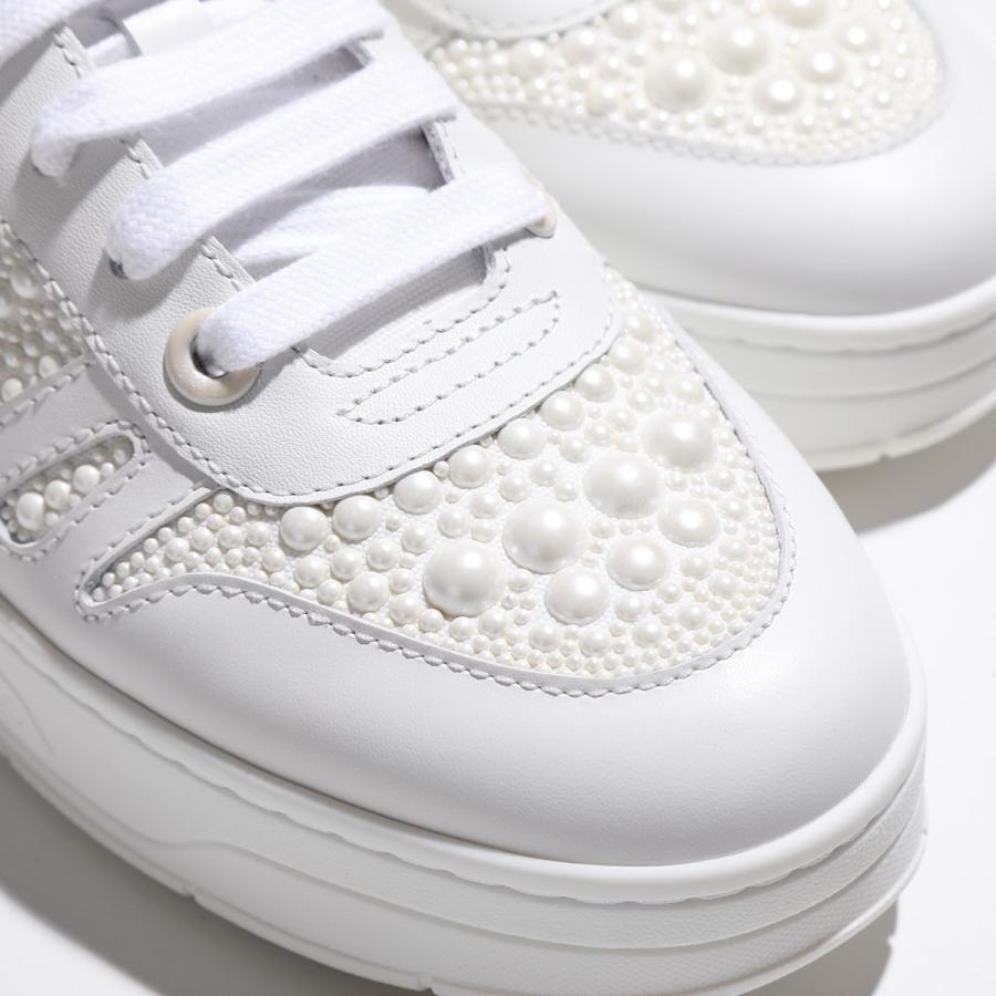 JIMMY CHOO パールレースアップスニーカー JIMMY CHOO（ジミーチュウ） JIMMY CHOO OSAKA LACE UP XYT VCY