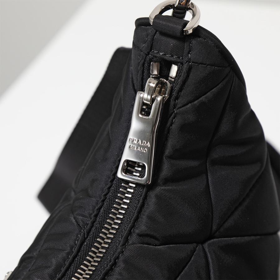 プラダ 黒 レザー ショルダーバッグ キルティング PRADA（プラダ） ショルダーバッグ 1BC151 RDJN V O1O レディース