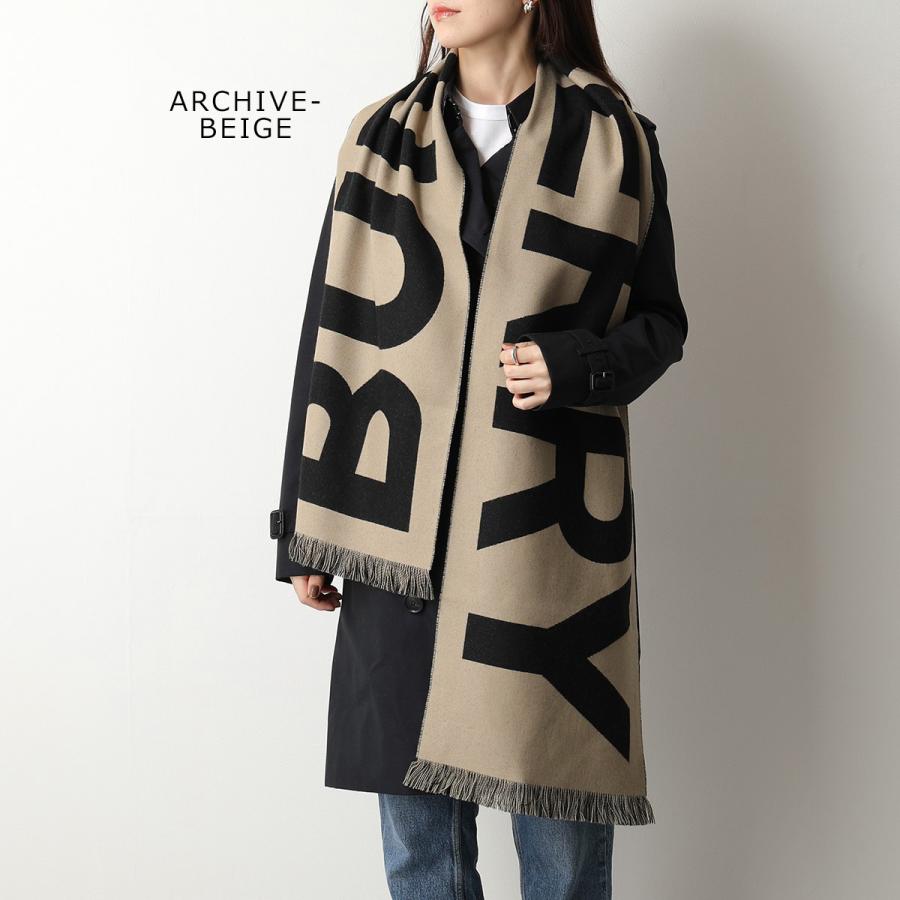 BURBERRY バーバリー マフラー MU B TXT E WL FTBL 8057148 8054214 8057147 レディース ロゴ ウール ジャカード ストール カラー3色｜s-musee｜11