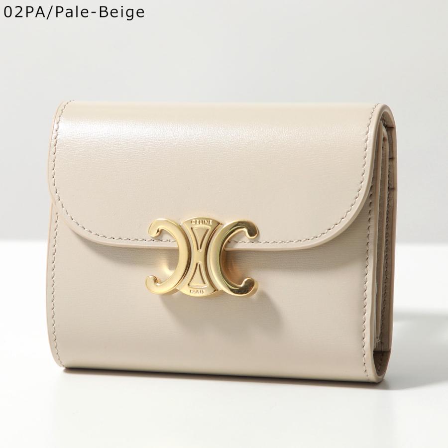 美品　CELINE ギフトボックス ホワイト　ミニ財布　プレゼント CELINE（セリーヌ） 二つ折り財布 Small Flap Wallet 10D783DPV
