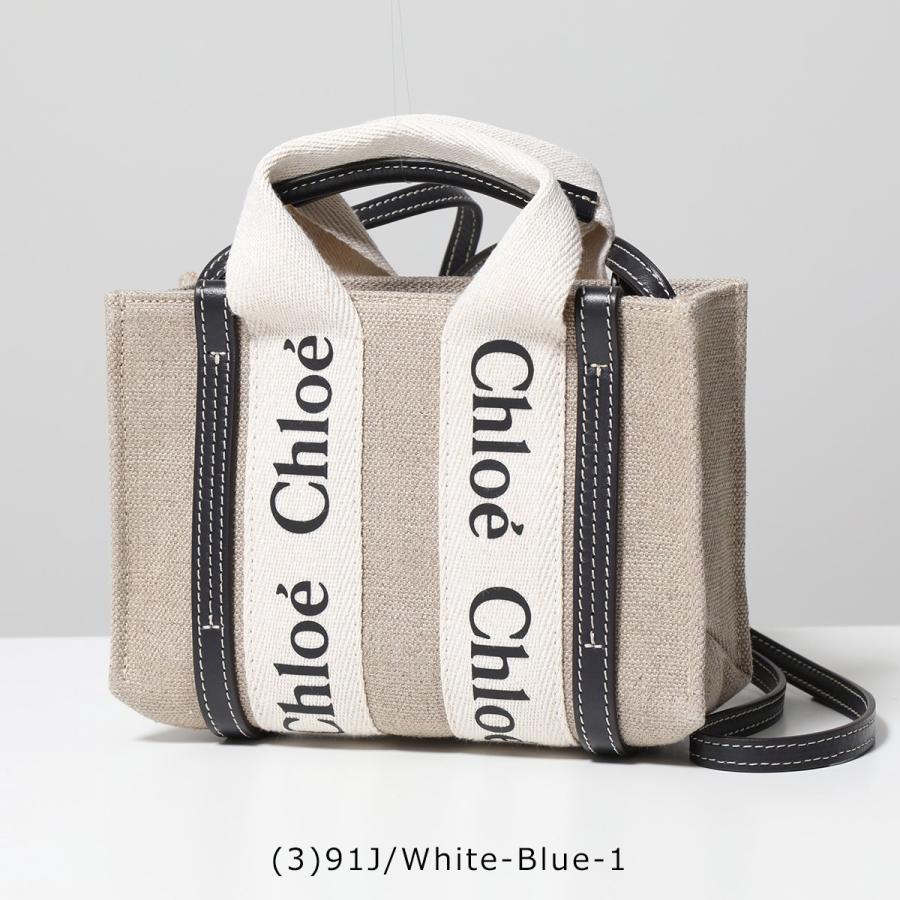 Chloe クロエ ショルダーバッグ WOODY MINI ウッディ ミニ CHC22AP237I26 レディース リネン キャンバス×レザー トート ハンドバッグ ロゴ 鞄 カラー8色｜s-musee｜14