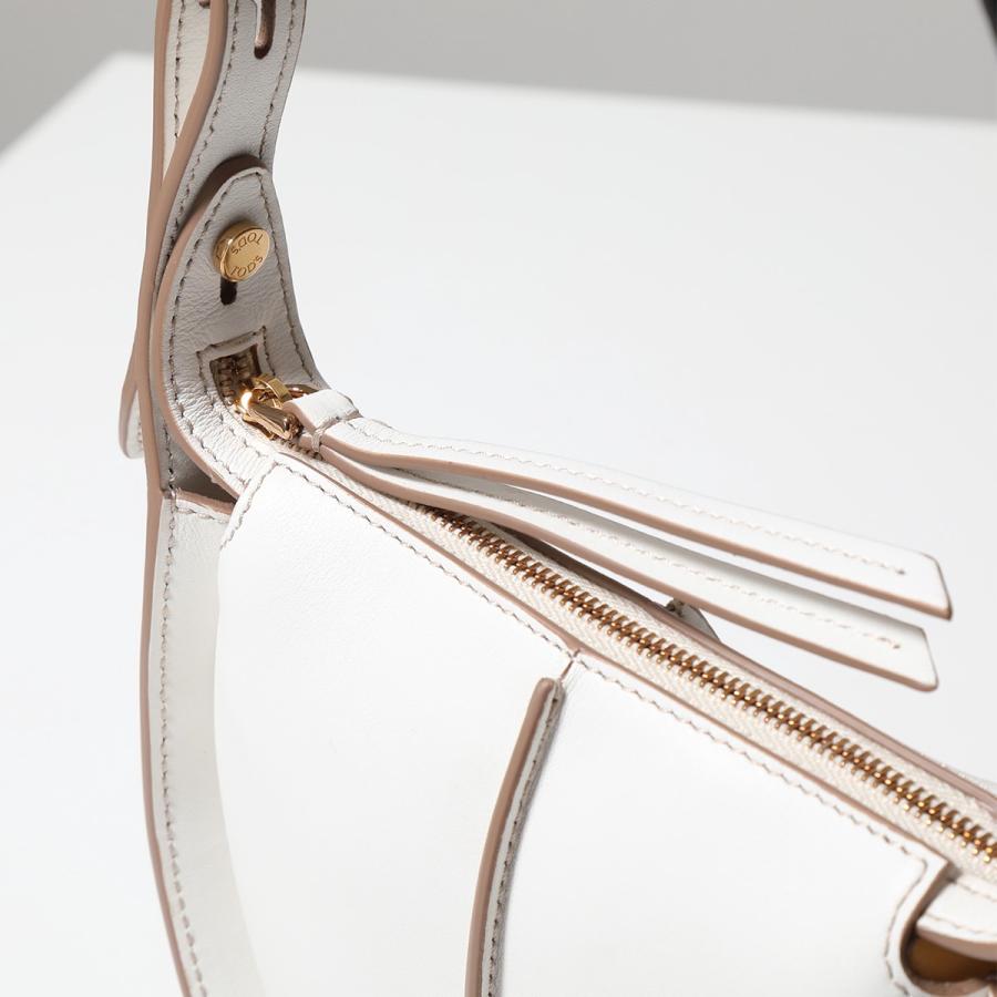 TODS トッズ ハンドバッグ SACCA LUNA NICRO T TIMELESS Tタイムレス XBWTSAE00005OU レディース レザー ホーボーバッグ マイクロ Tロゴ 鞄 7P70の画像