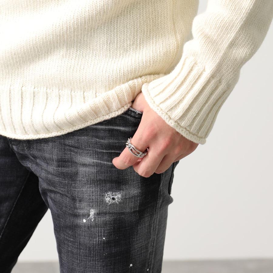 FENDI（フェンディ） リング 7AJ598 B08 メンズ バゲット FFロゴ 指輪