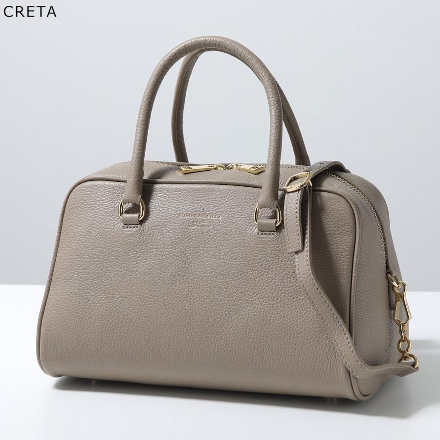 【新品同様】CHRISTIAN VILLA ボストンバッグ 2way グレージュ 美品 CHRISTIAN VILLA ボストンバッグ 牛革グレー 肩掛け可