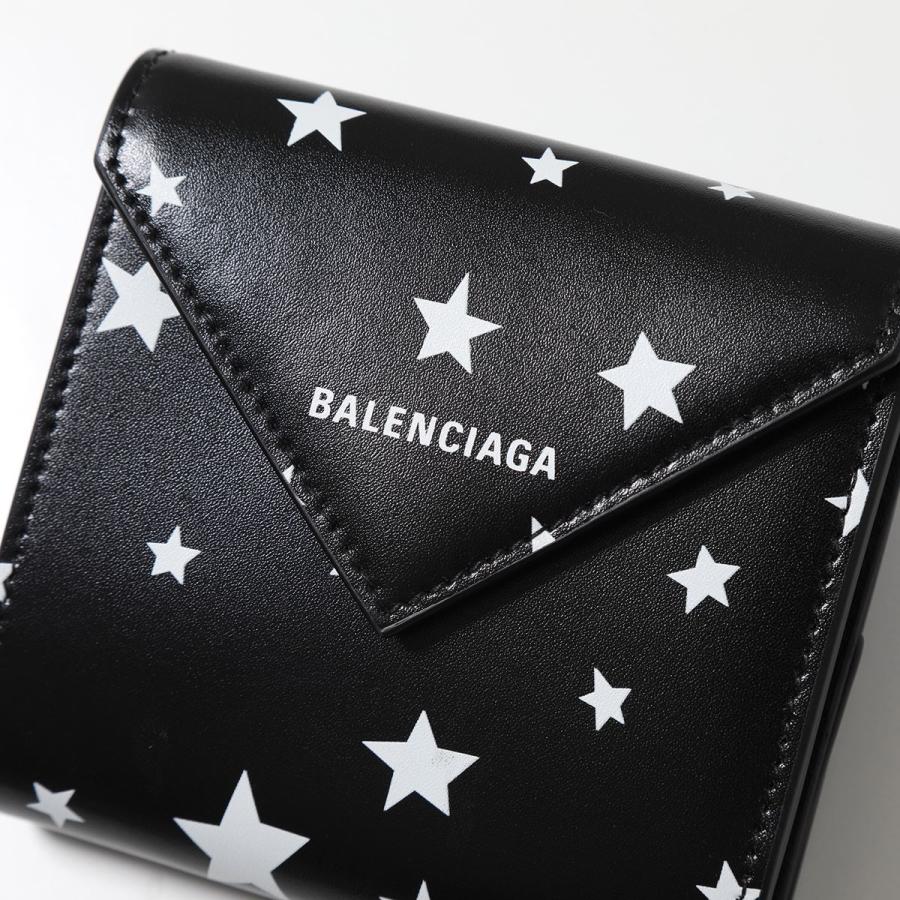 BALENCIAGA バレンシアガ 二つ折り財布 PAPIER FLAP ペーパー フラップ 637450 210FD レディース レザー ミニ財布 豆財布 スター ロゴ 1090｜s-musee｜06