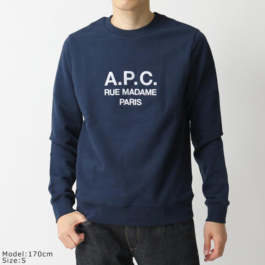 APC A.P.C. アーペーセー トレーナー rufus COEZD H27500 メンズ スウェット クルーネック 長袖 ロゴ刺繍 カラー3色｜s-musee｜07