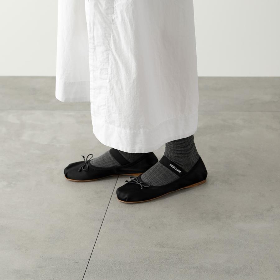 MIUMIU ミュウミュウ バレエシューズ 5F794D QU6 レディース サテン