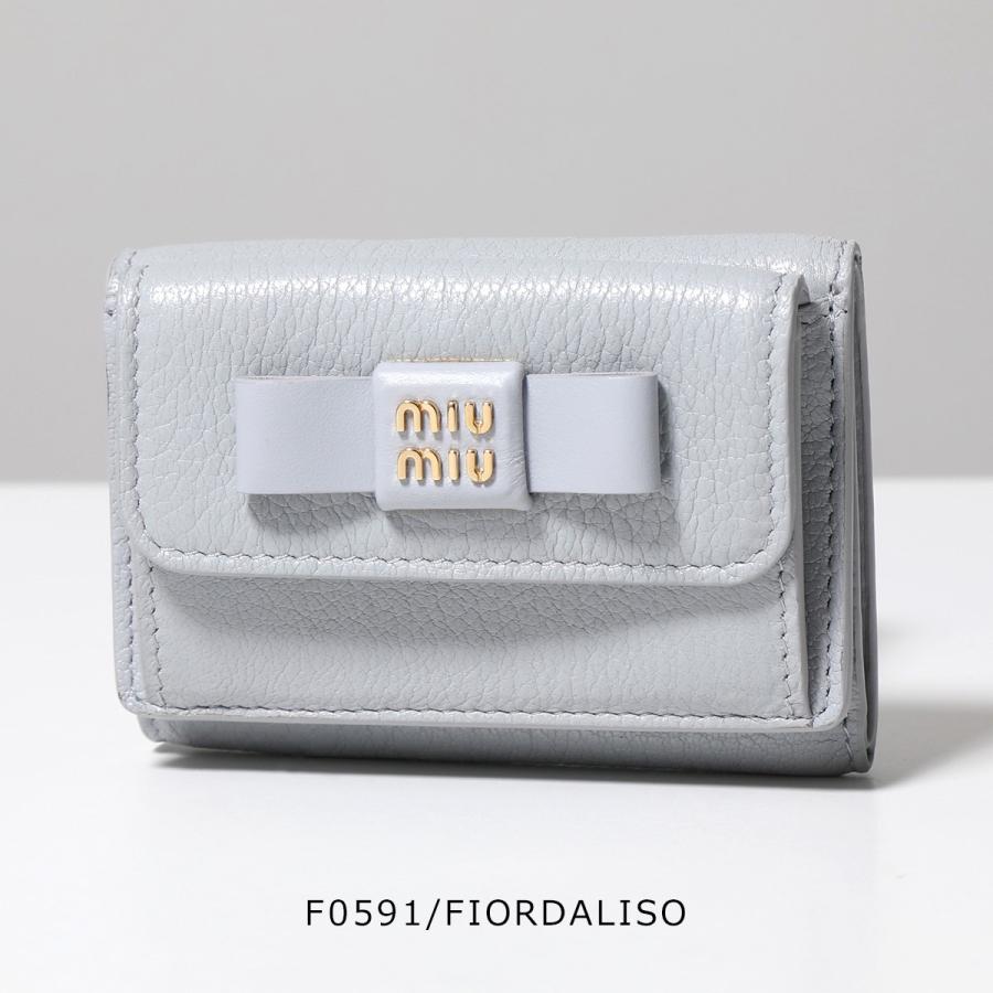 miu miu（ミュウミュウ） 三つ折り財布 MADRAS マドラス 5MH021 2CKV