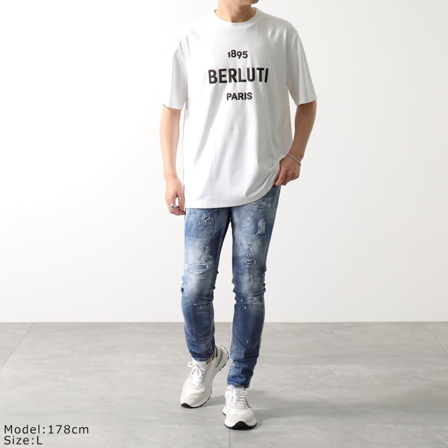 Berluti ベルルッティ 半袖 Tシャツ R23JRS82 001 メンズ ロゴT