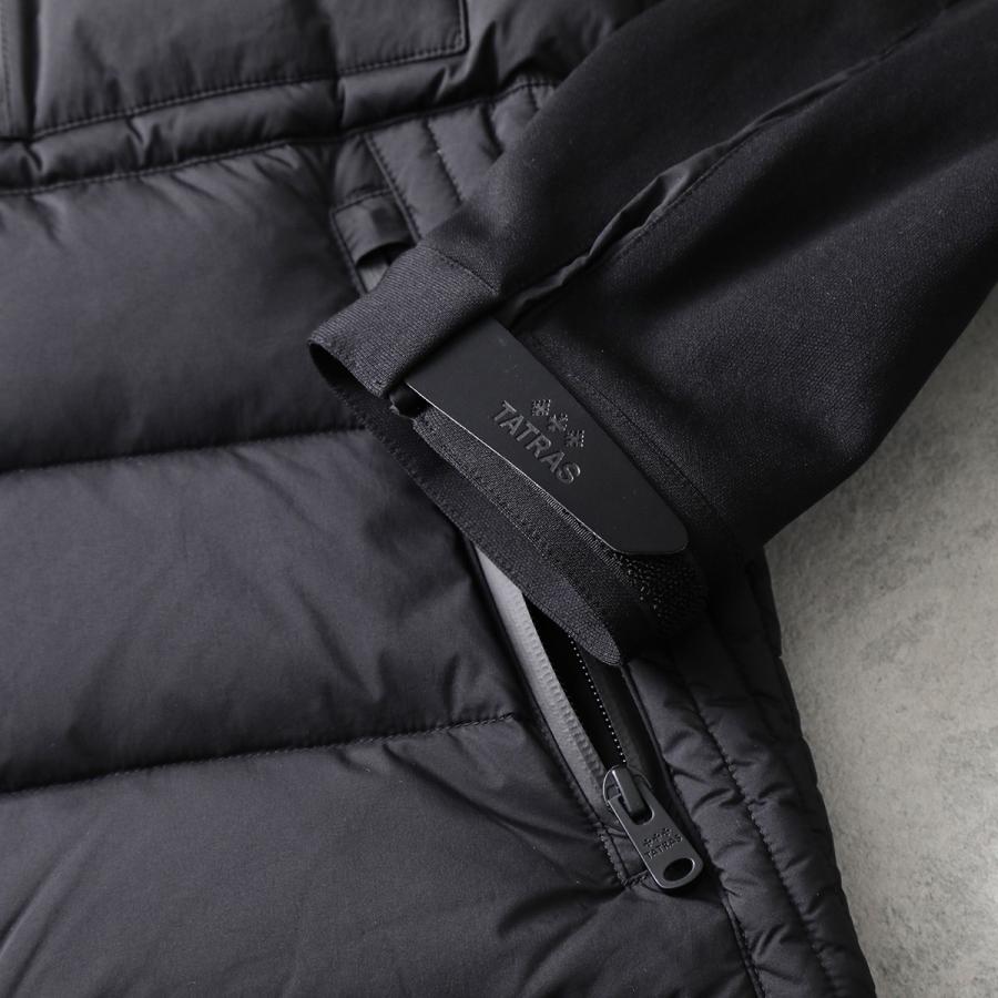TATRAS タトラス ダウンジャケット TARO タロ MJXA0023013588 メンズ フード付き ナイロン キルティング 切り替え ロゴ 止水ジップ カラー3色の画像