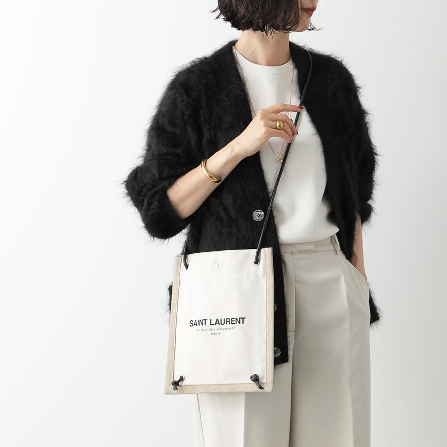 SAINT LAURENT サンローラン ショルダーバッグ UNIVERSITE 710272 95GFE FAAPS FAAVW レディース ロゴ フラット クロスボディ ナップサック 鞄 カラー2色の画像