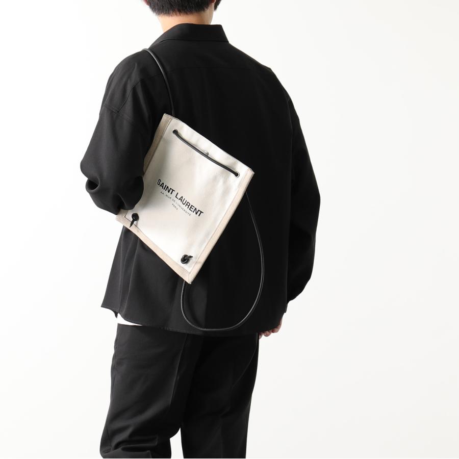 SAINT LAURENT サンローラン ショルダーバッグ UNIVERSITE 710272 95GFE FAAPS FAAVW レディース ロゴ フラット クロスボディ ナップサック 鞄 カラー2色の画像