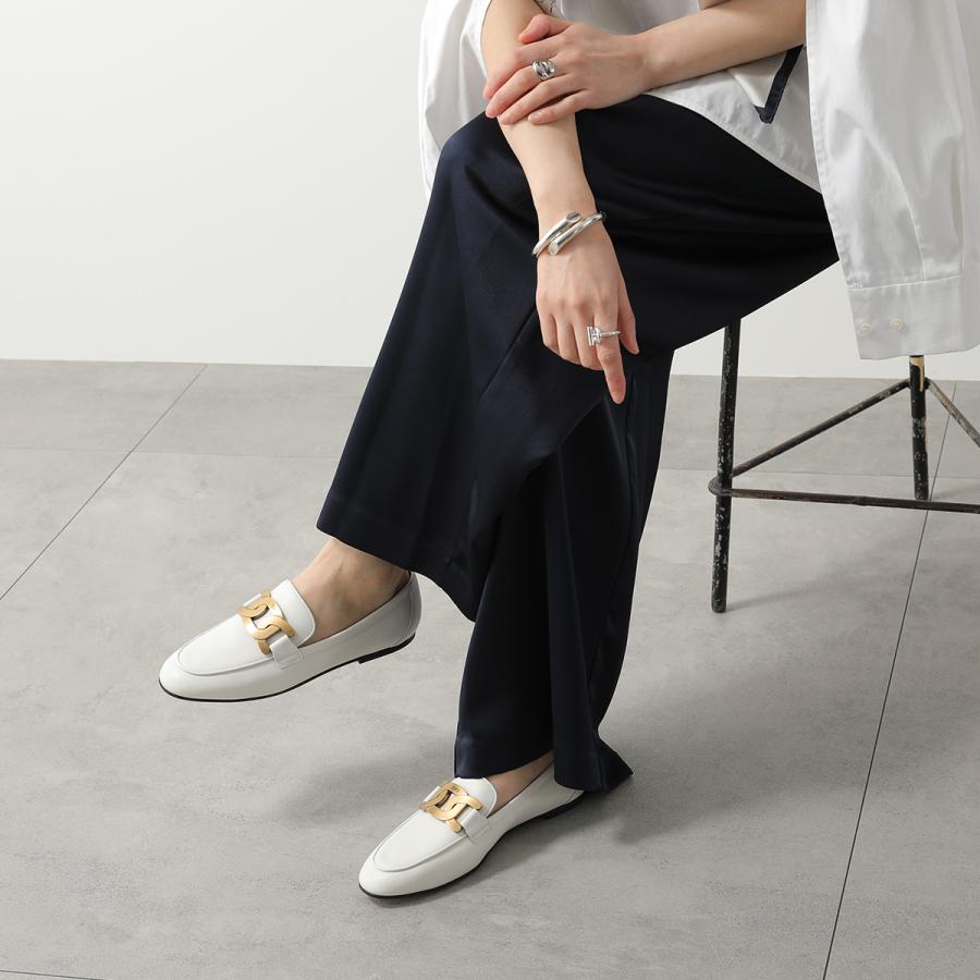 TODS トッズ ローファー XXW79A0DD00MID レディース レザー ケイト チェーン シューズ 靴 B001/BIANCOの画像