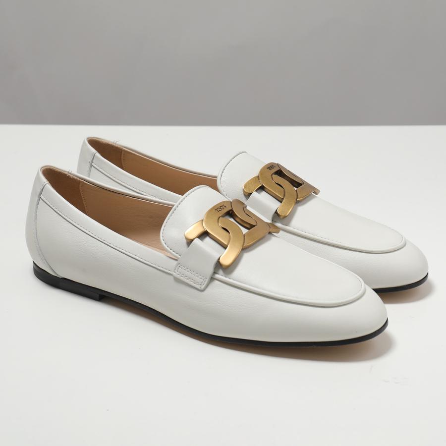 TODS トッズ ローファー XXW79A0DD00MID レディース レザー ケイト チェーン シューズ 靴 B001/BIANCOの画像