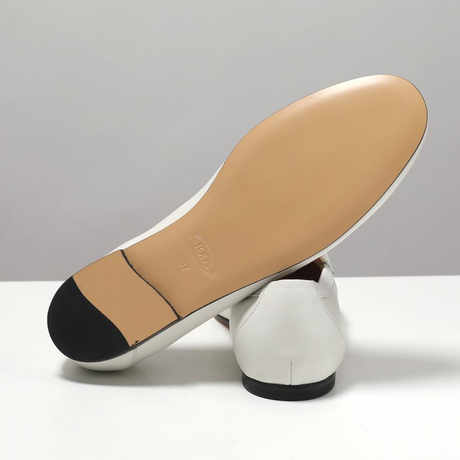 TODS トッズ ローファー XXW79A0DD00MID レディース レザー ケイト チェーン シューズ 靴 B001/BIANCOの画像
