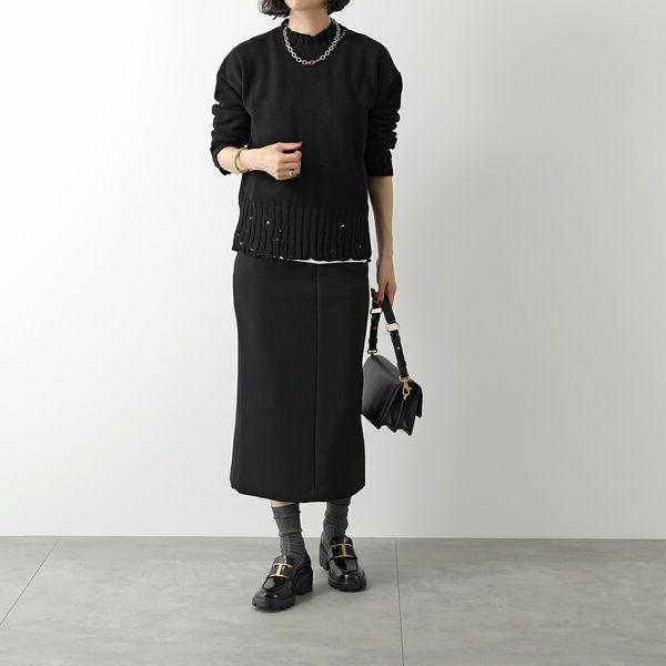 TODS トッズ ローファー XXW08D0EU50SHA レディース レザー T TIMELESS Tタイムレス ヒールローファー シューズ 靴 B999/NERO XXW08D0EU50SHAB999の画像
